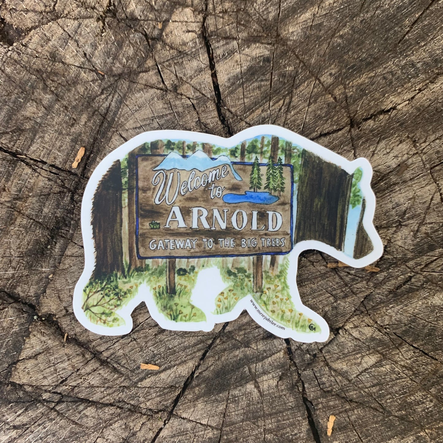 Arnold Bear Sticker