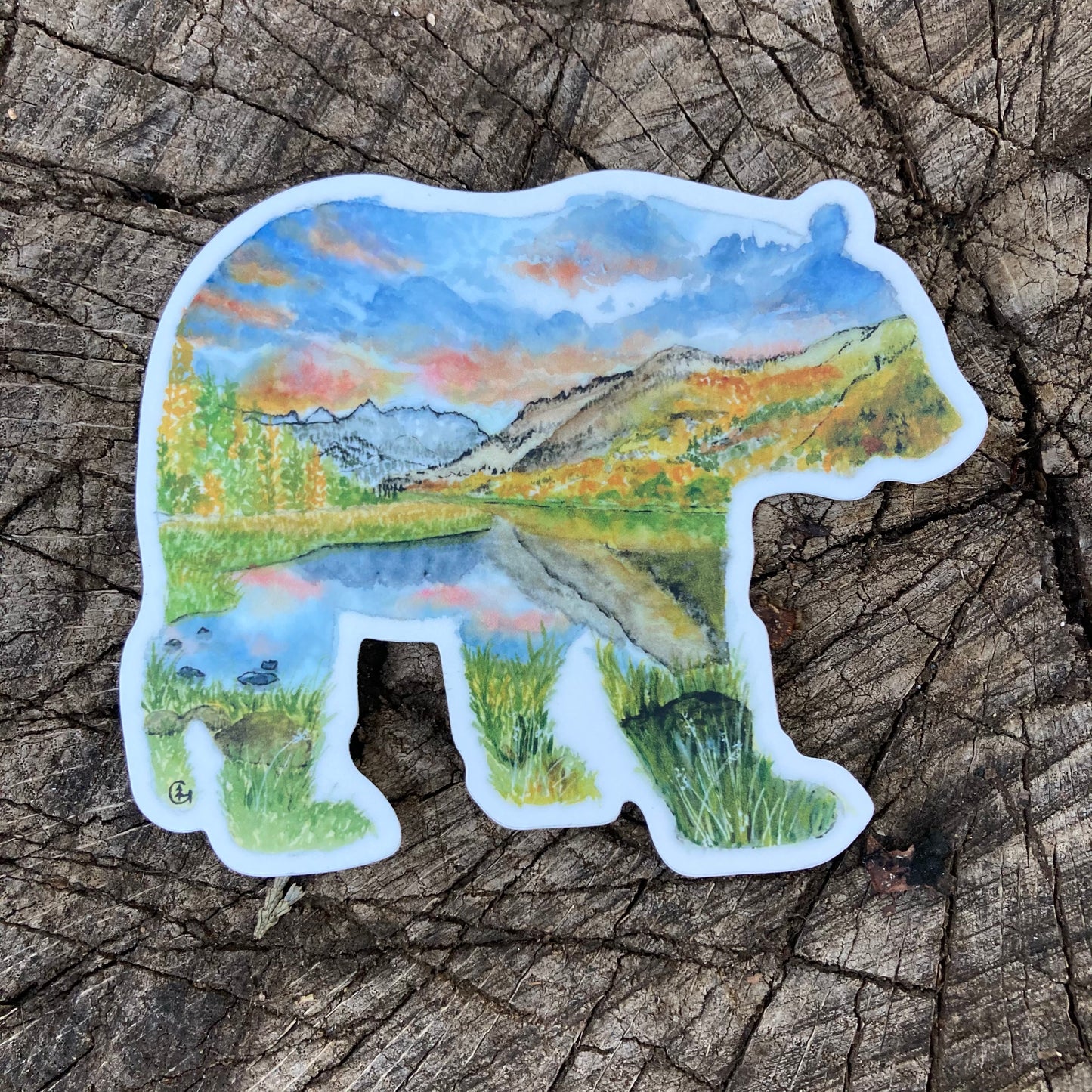North Lake California Bear Sticker