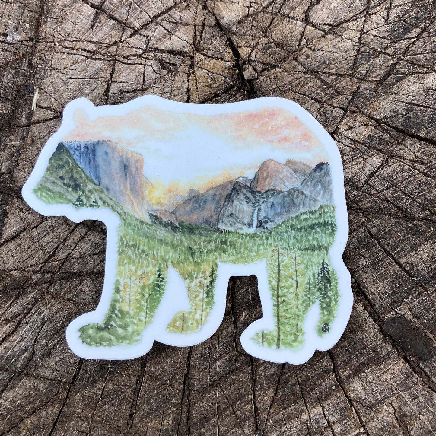 Yosemite Valley Bear Sticker