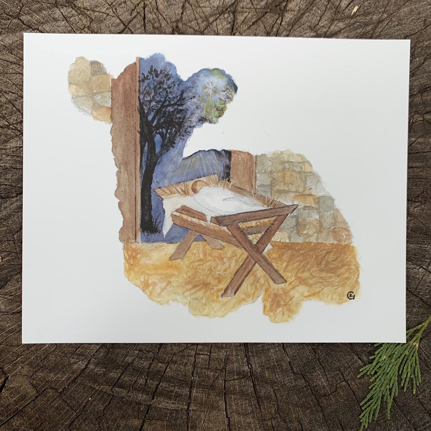 Christmas Lamb Print