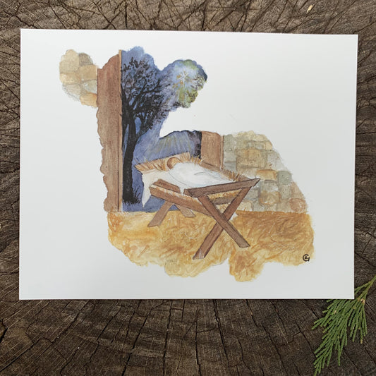 Christmas Lamb Print