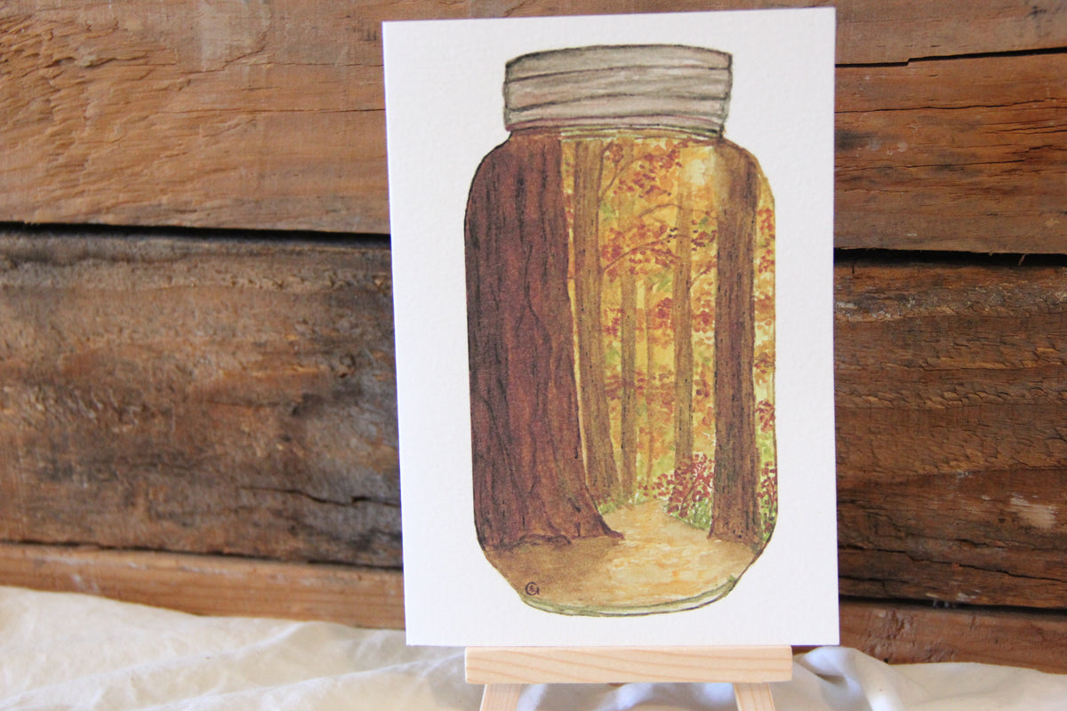 Fall in a Mason Jar Sticker