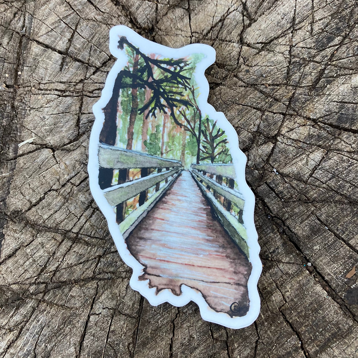 Bridge Owl Sticker