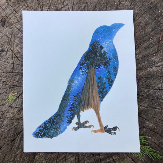 Sequoia Raven Print