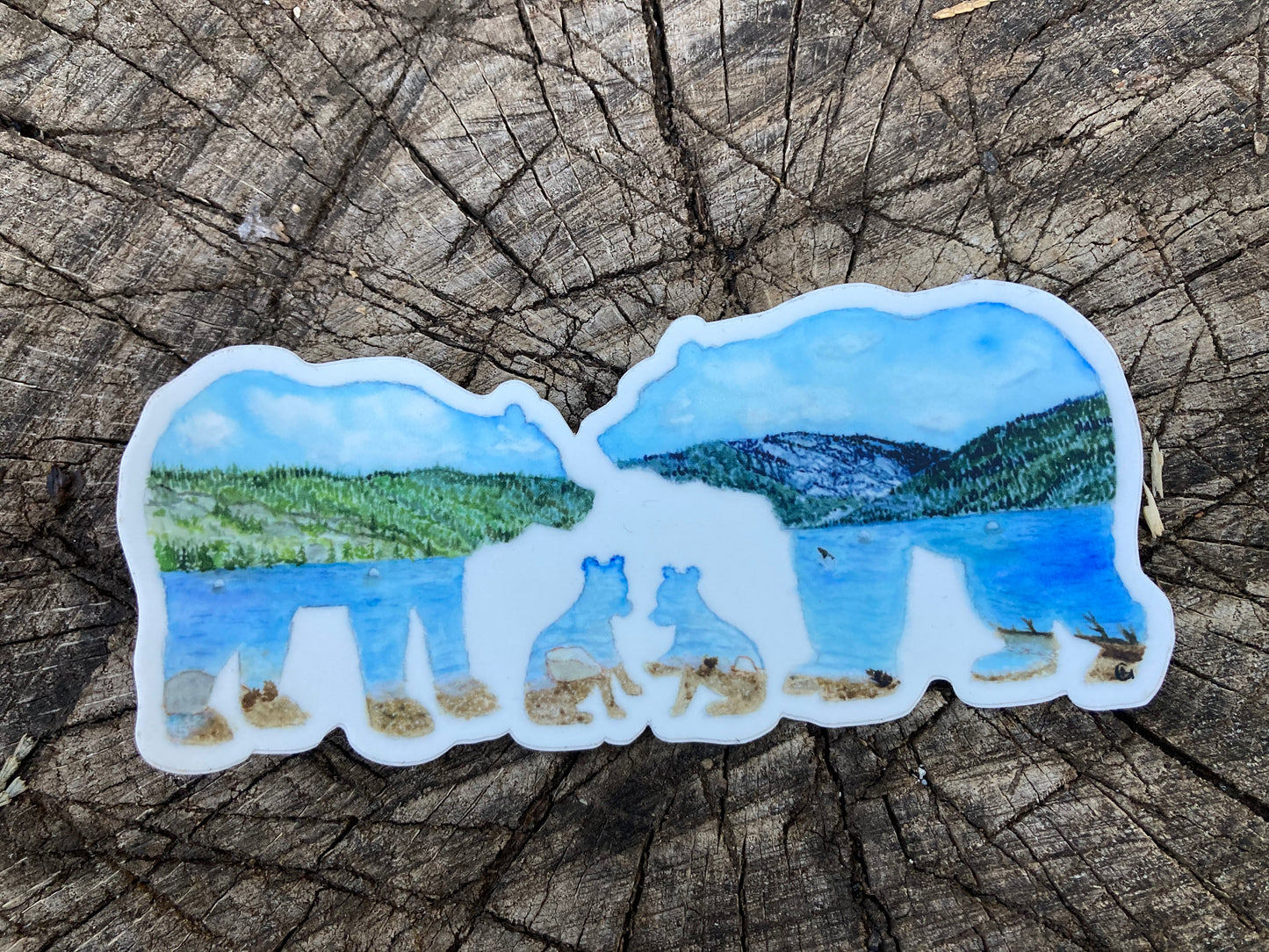 Pinecrest Bear Family Sticker