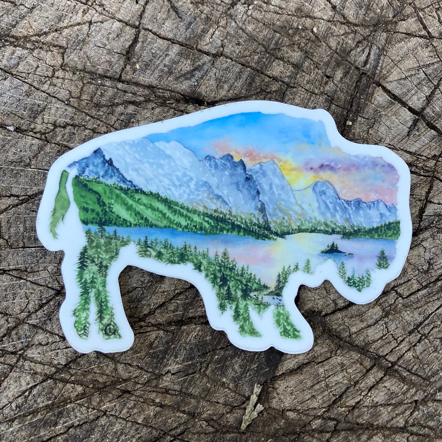 Glacier Bison Sticker